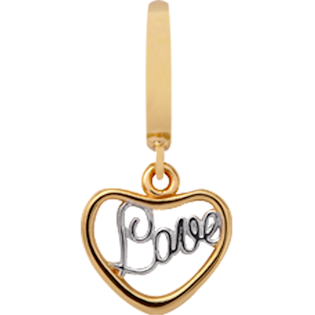 610-G16 , Heart Love Charm fra Christina Design London
